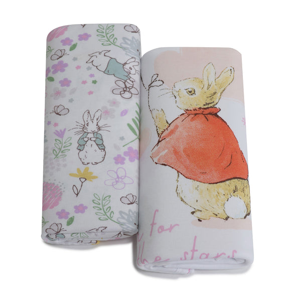 Peter Rabbit 'New Adventure' 2pk Jersey Wraps - Pink