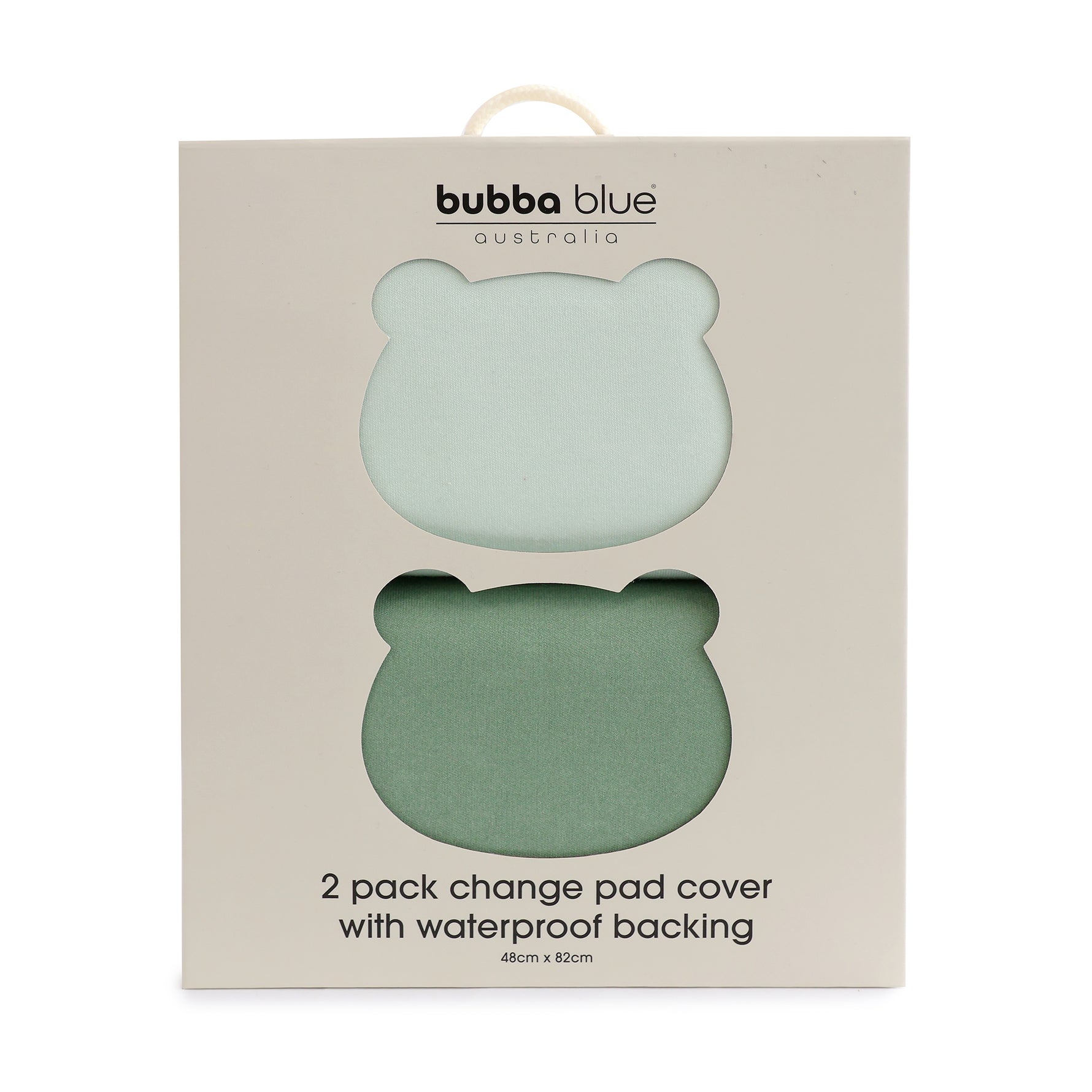 Bubba Sundae 2pk Waterproof Change Pad Covers - Greentea - Bubba Blue Australia