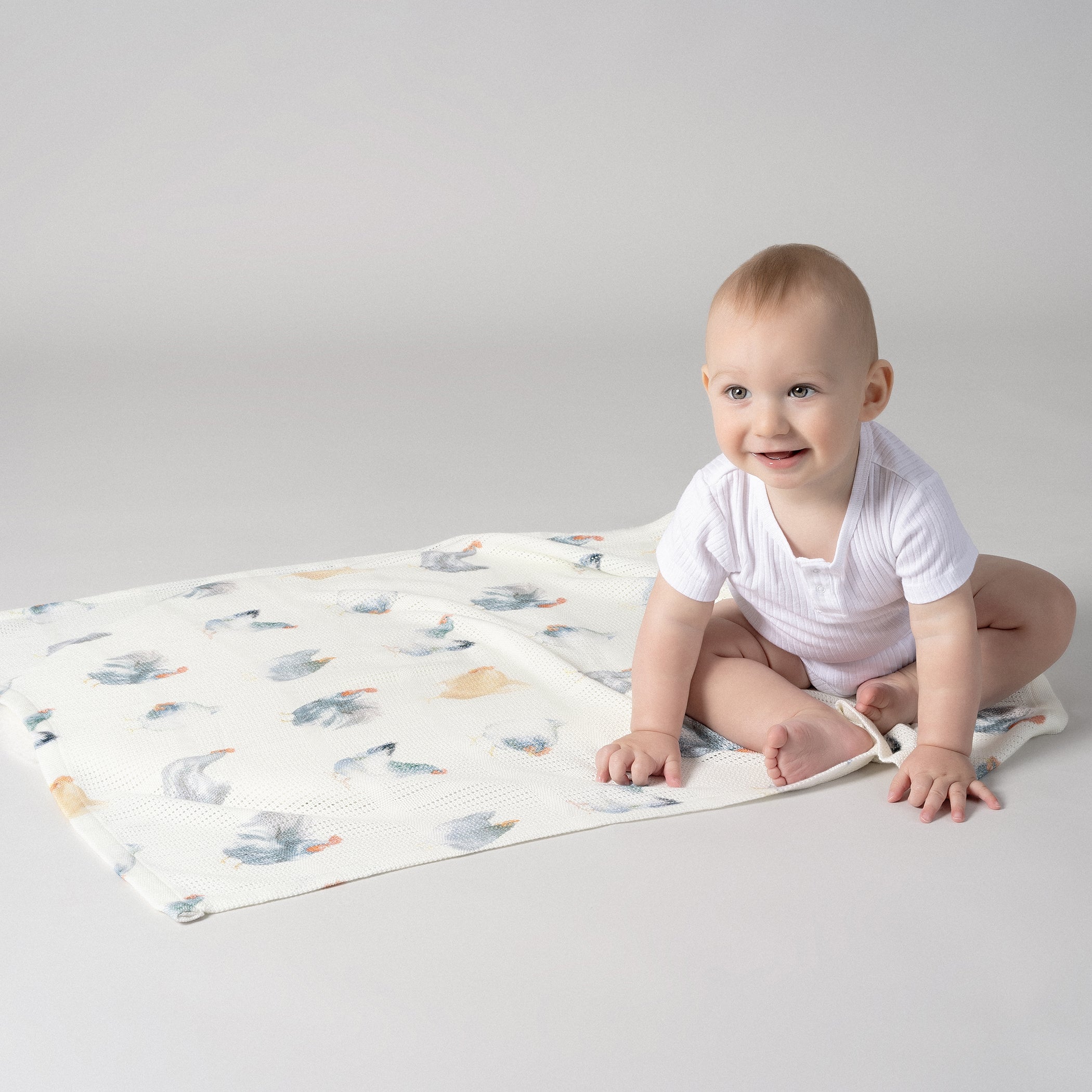 Little Rooster Cellular Blanket