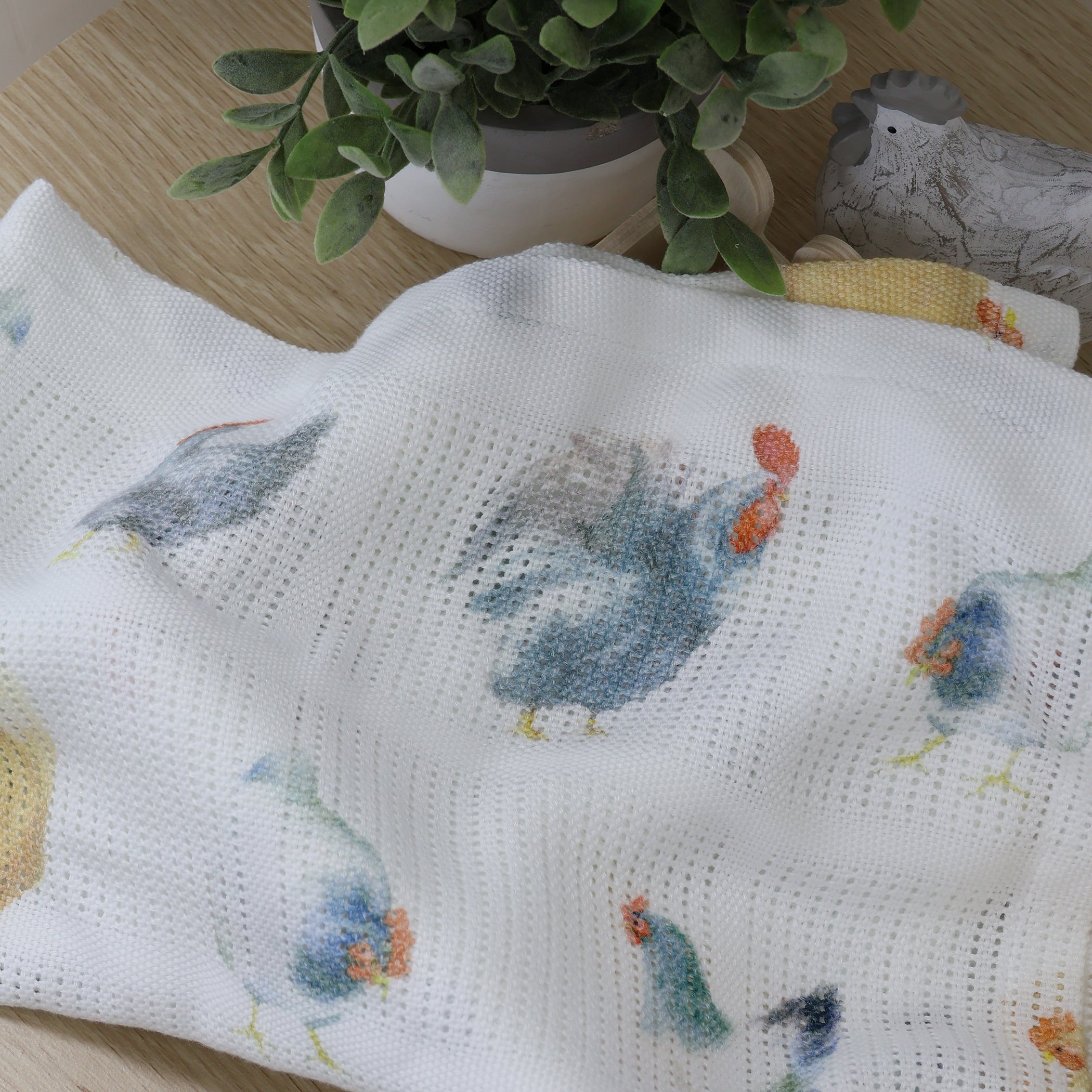 Little Rooster Cellular Blanket