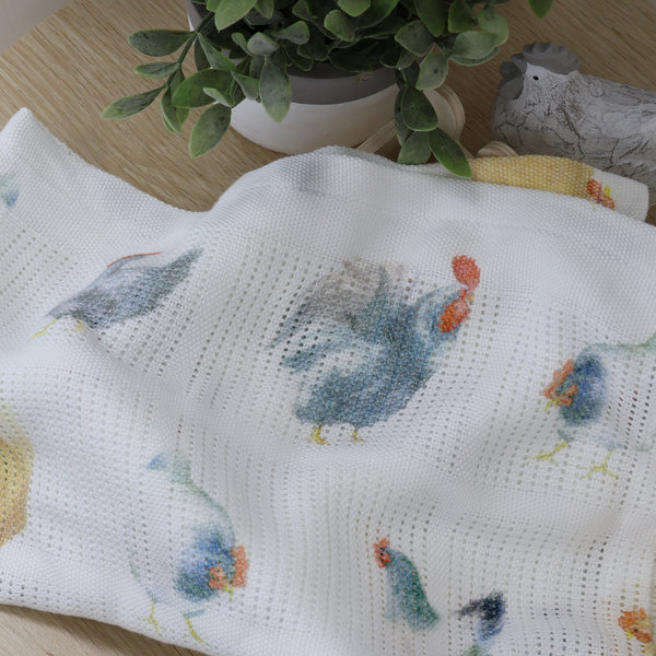 Little Rooster Cellular Blanket