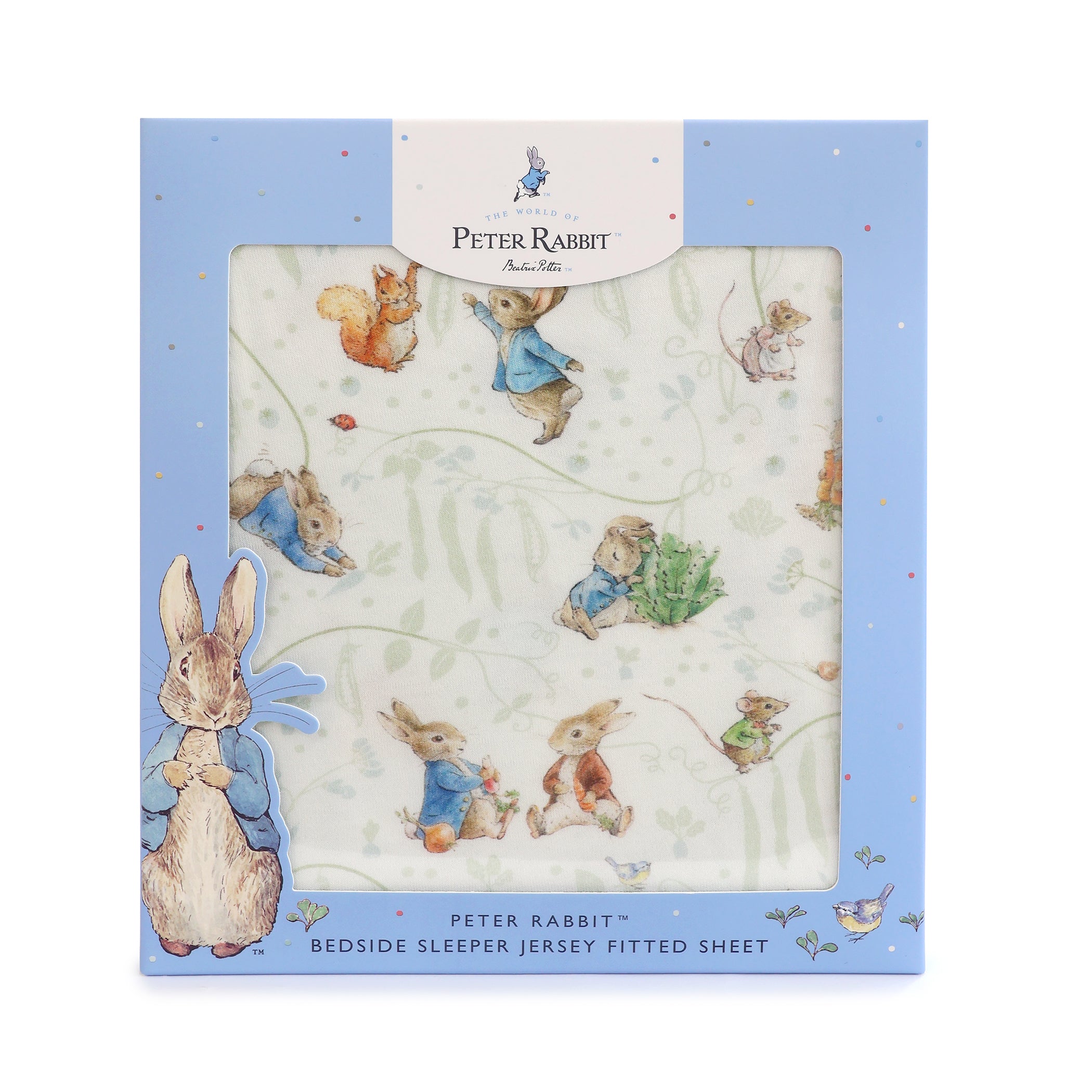 Peter Rabbit & Benjamin Bunny Co Sleeper/Bedside Sleeper Fitted Sheet