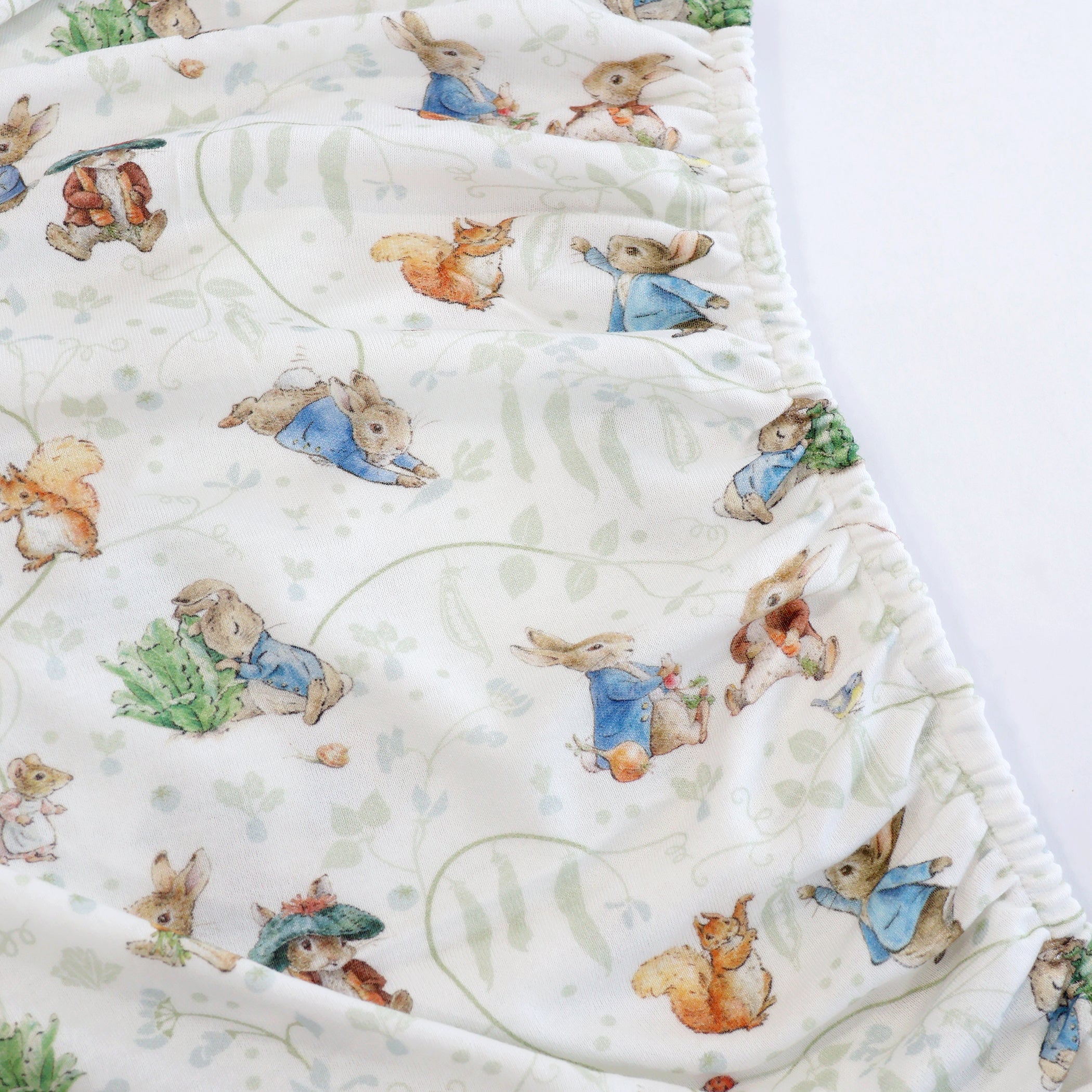 Peter Rabbit & Benjamin Bunny Co Sleeper/Bedside Sleeper Fitted Sheet