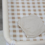 Bubba Sundae 2pk Jersey Co Sleeper/Bedside Sleeper Fitted Sheets - Chestnut - Bubba Blue Australia