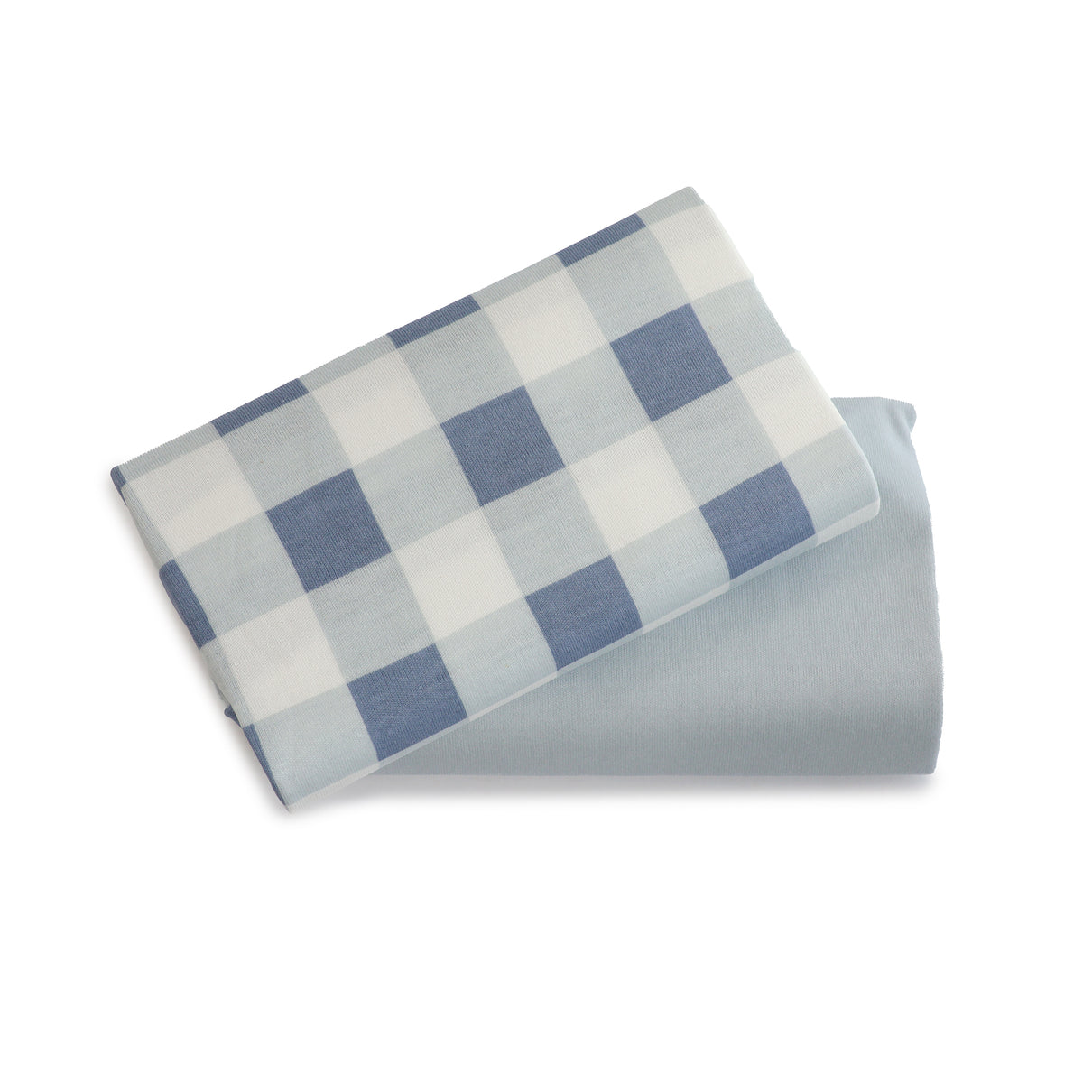 Sundae 2pk Jersey Co Sleeper/Bedside Sleeper Fitted Sheets - Blueberry - Bubba Blue Australia