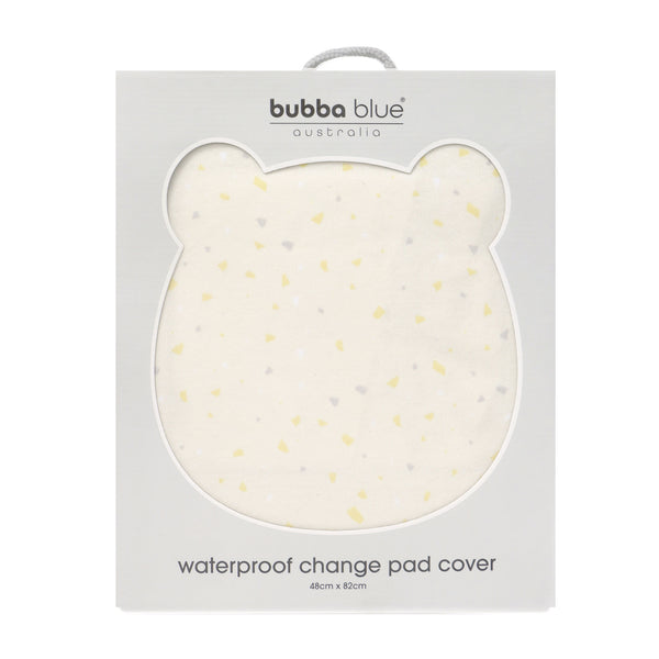 2x Terrazzo Waterproof Change Pad Cover Bundle - Wheat