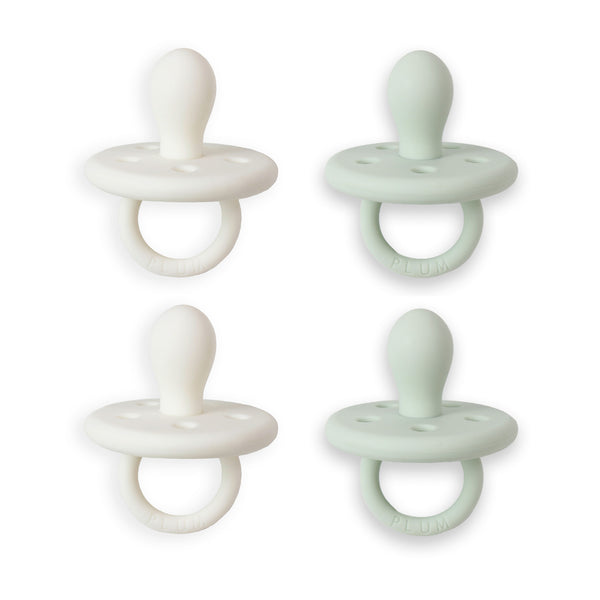 4PK Silicone Soothers Bundle - Snow & Eucalyptus