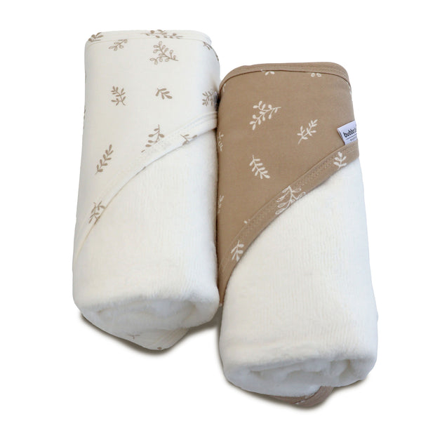 Organic Cotton 2pk Hooded Towels - Chestnut