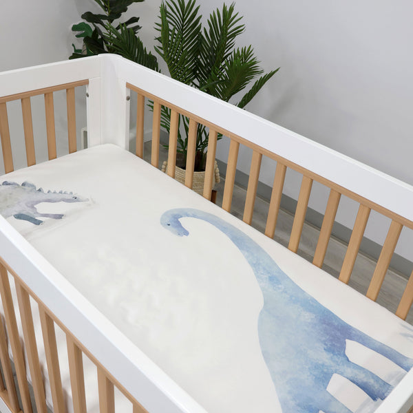 Jurassic Bamboo 2pk Jersey Cot Fitted Sheets