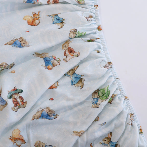 Peter Rabbit & Benjamin Bunny Cot Fitted Sheet