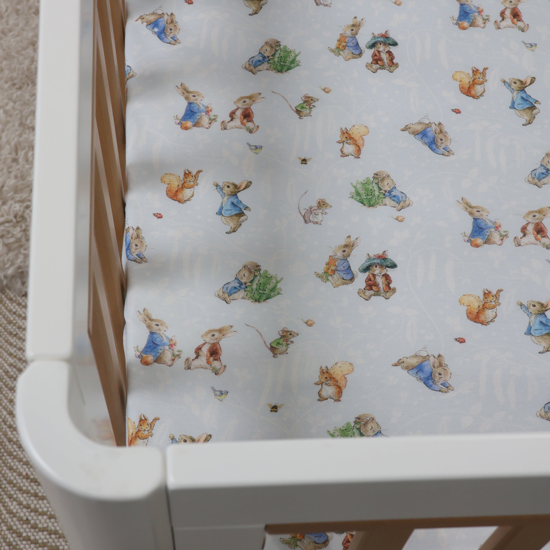Peter Rabbit & Benjamin Bunny Cot Fitted Sheet