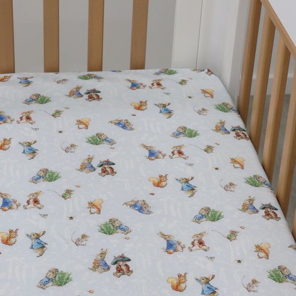 Peter Rabbit & Benjamin Bunny Cot Fitted Sheet