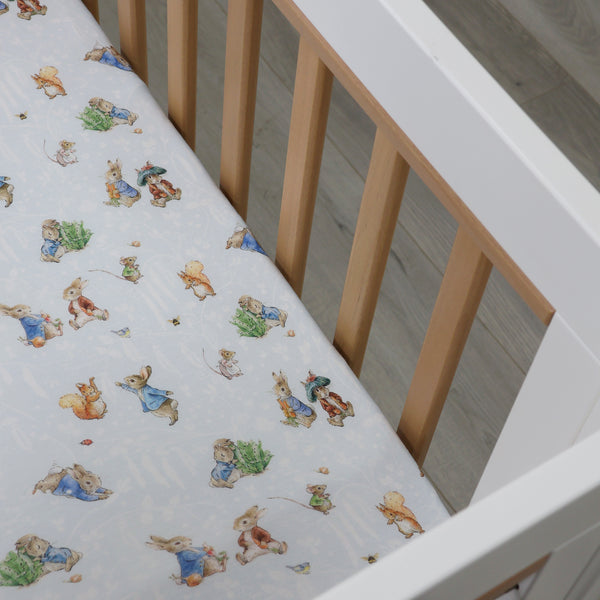 Peter Rabbit & Benjamin Bunny Cot Fitted Sheet