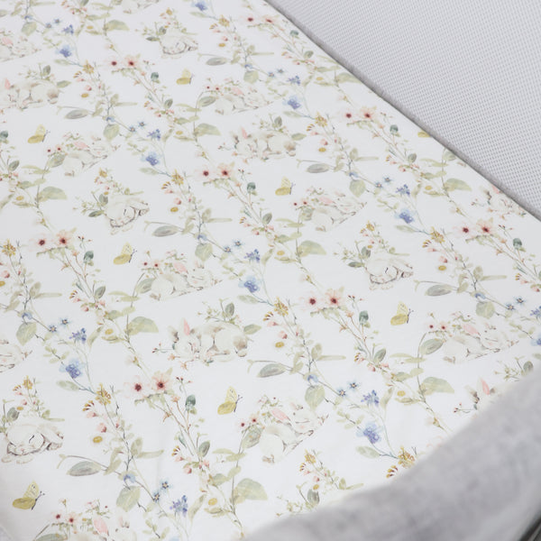 Sleeping Bunny Jersey Co Sleeper/Bedside Sleeper Fitted Sheet