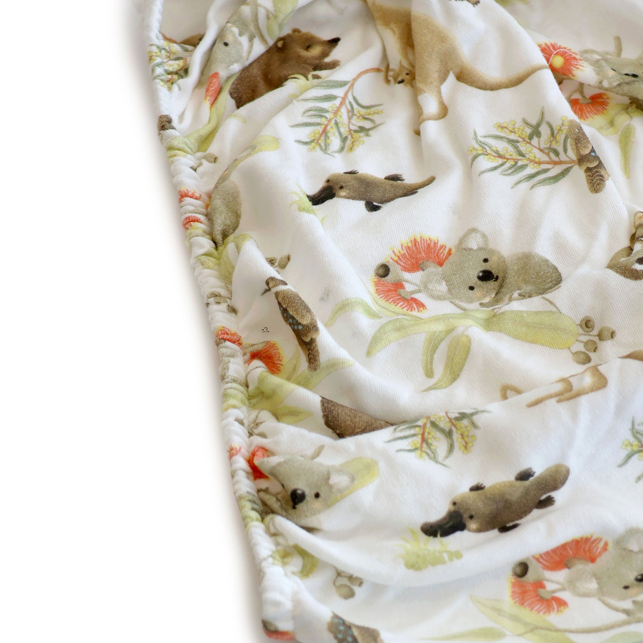 Aussie Animals Co Sleeper/Bedside Sleeper Jersey Fitted Sheet