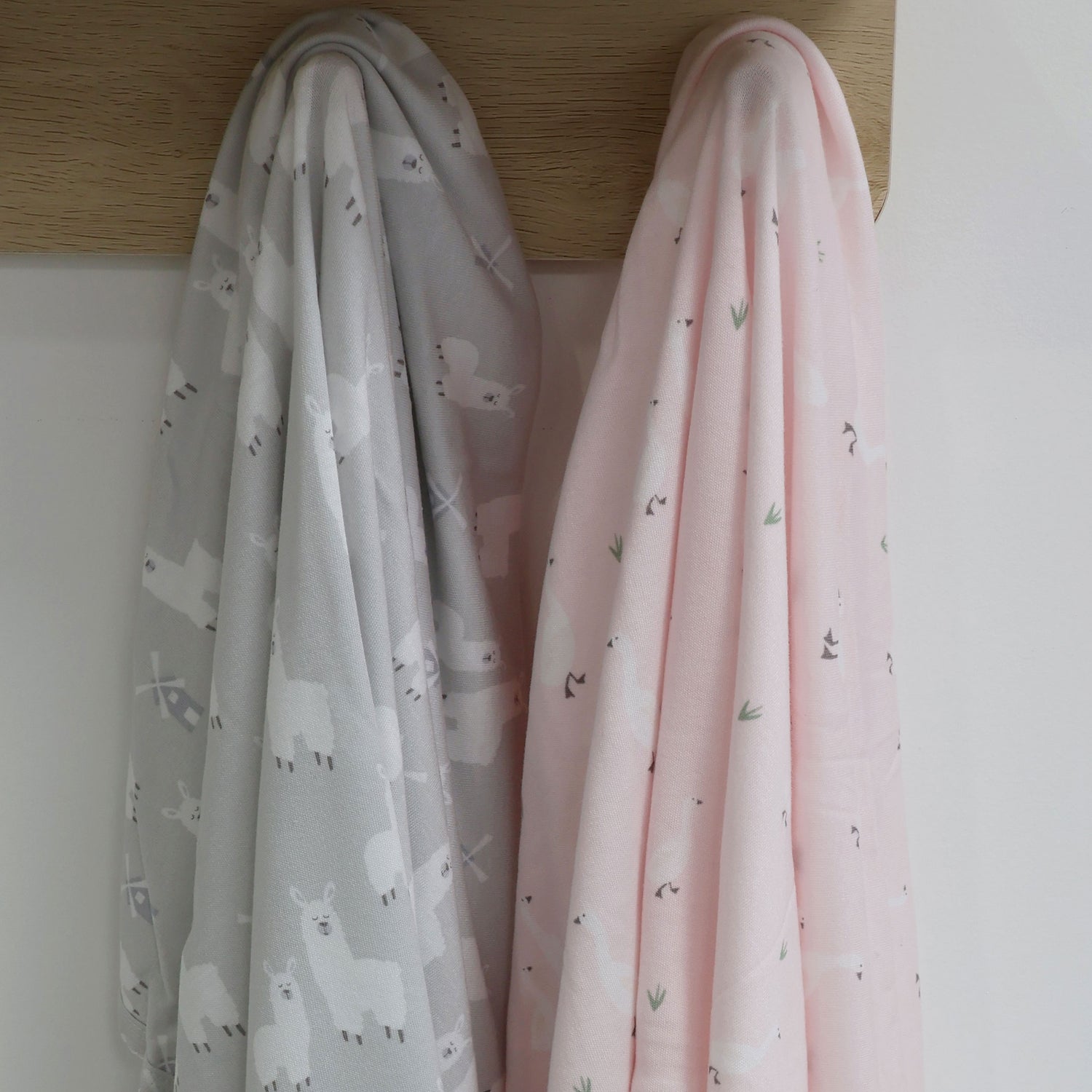 Provincial 2pk Jersey Wrap - Blush/Grey - Bubba Blue Australia