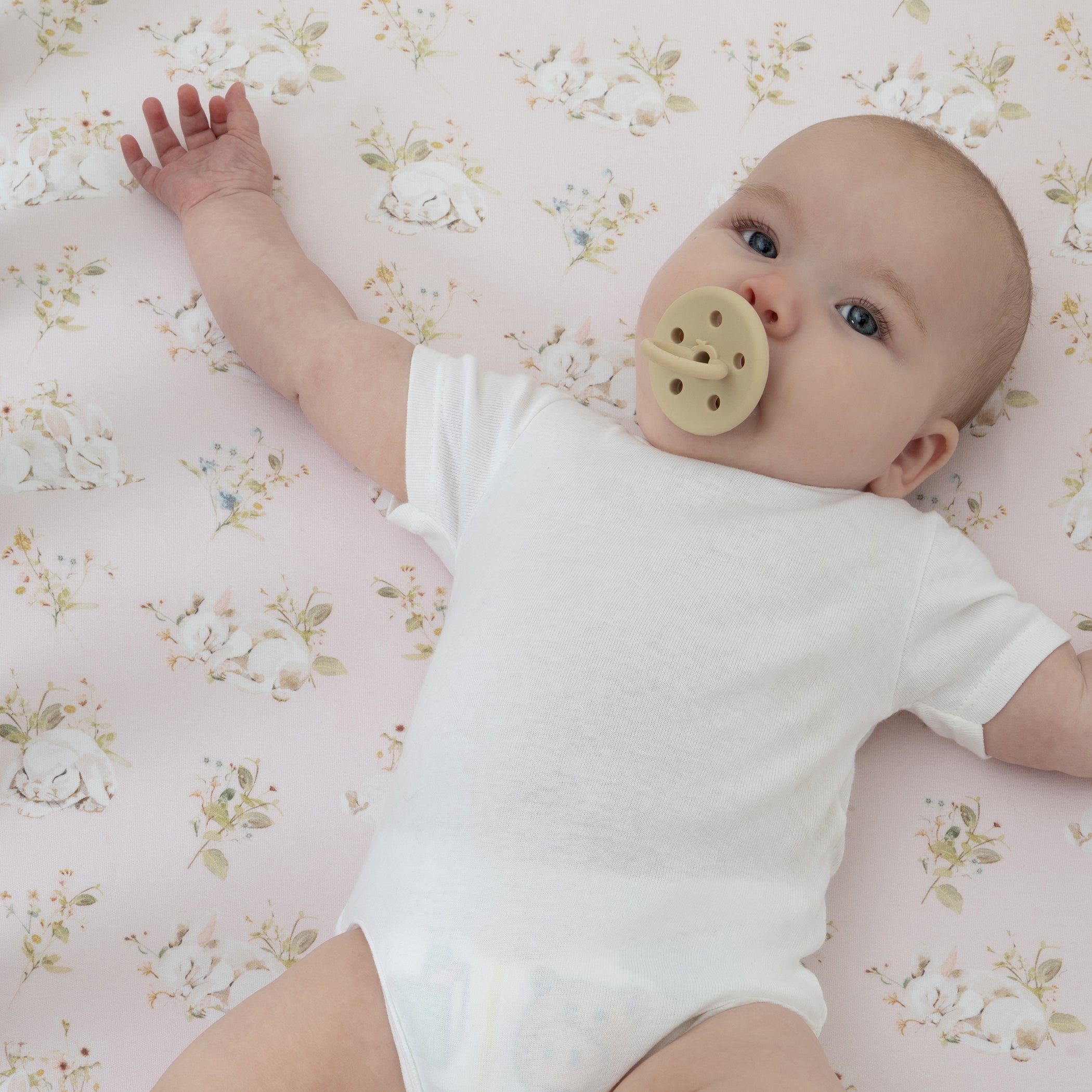Sleeping Bunny Jersey Cot Fitted Sheet