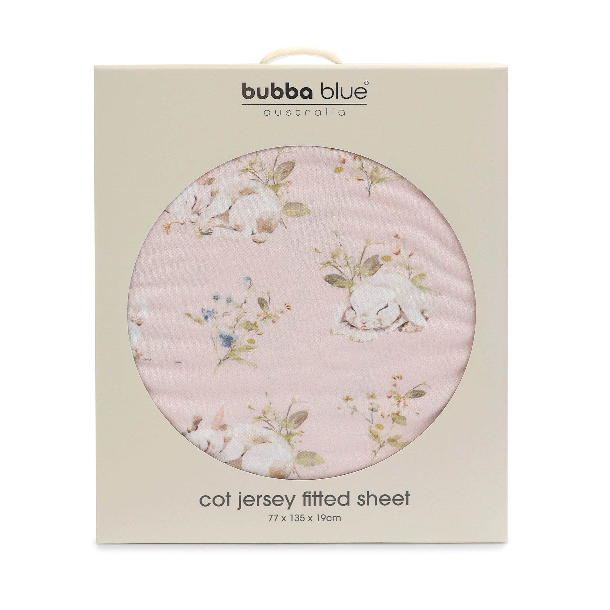 Sleeping Bunny Jersey Cot Fitted Sheet