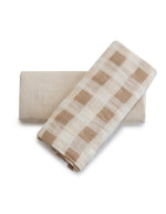 Bubba Sundae 2pk Muslin Wraps - Chestnut - Bubba Blue Australia