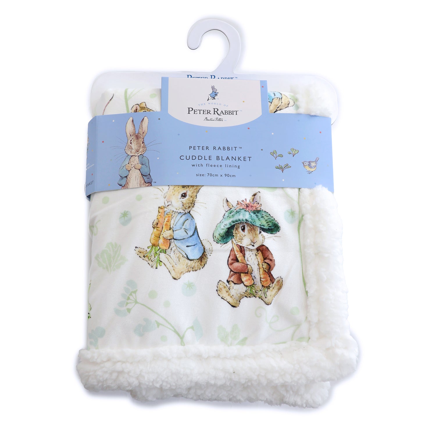 Peter Rabbit & Benjamin Bunny Fleece Cuddle Blanket - Bubba Blue Australia