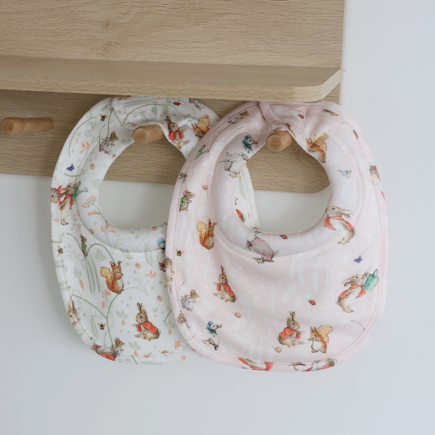 Flopsy Mopsy & Cottontail 2pk Dribble Bibs