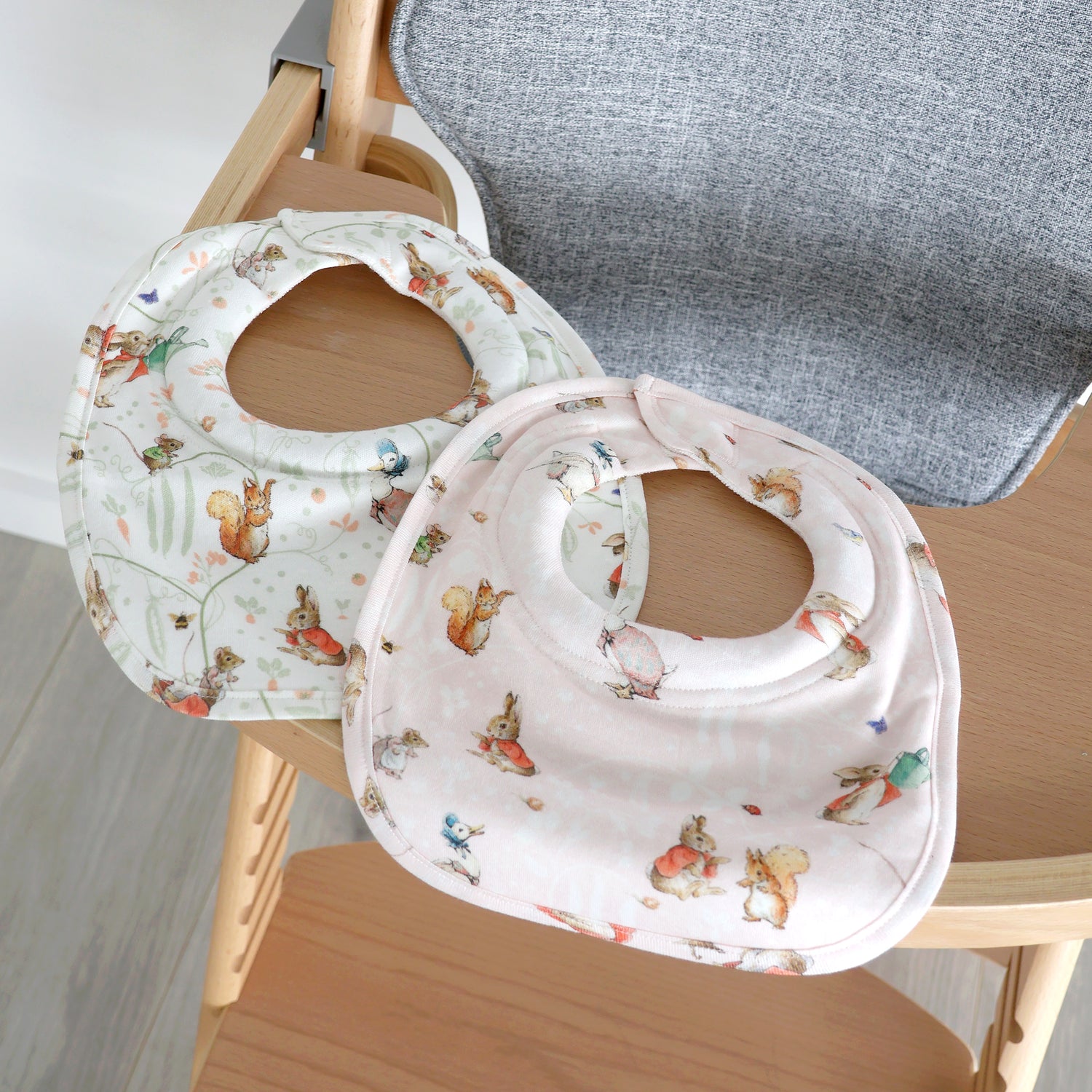 Flopsy Mopsy & Cottontail 2pk Dribble Bibs