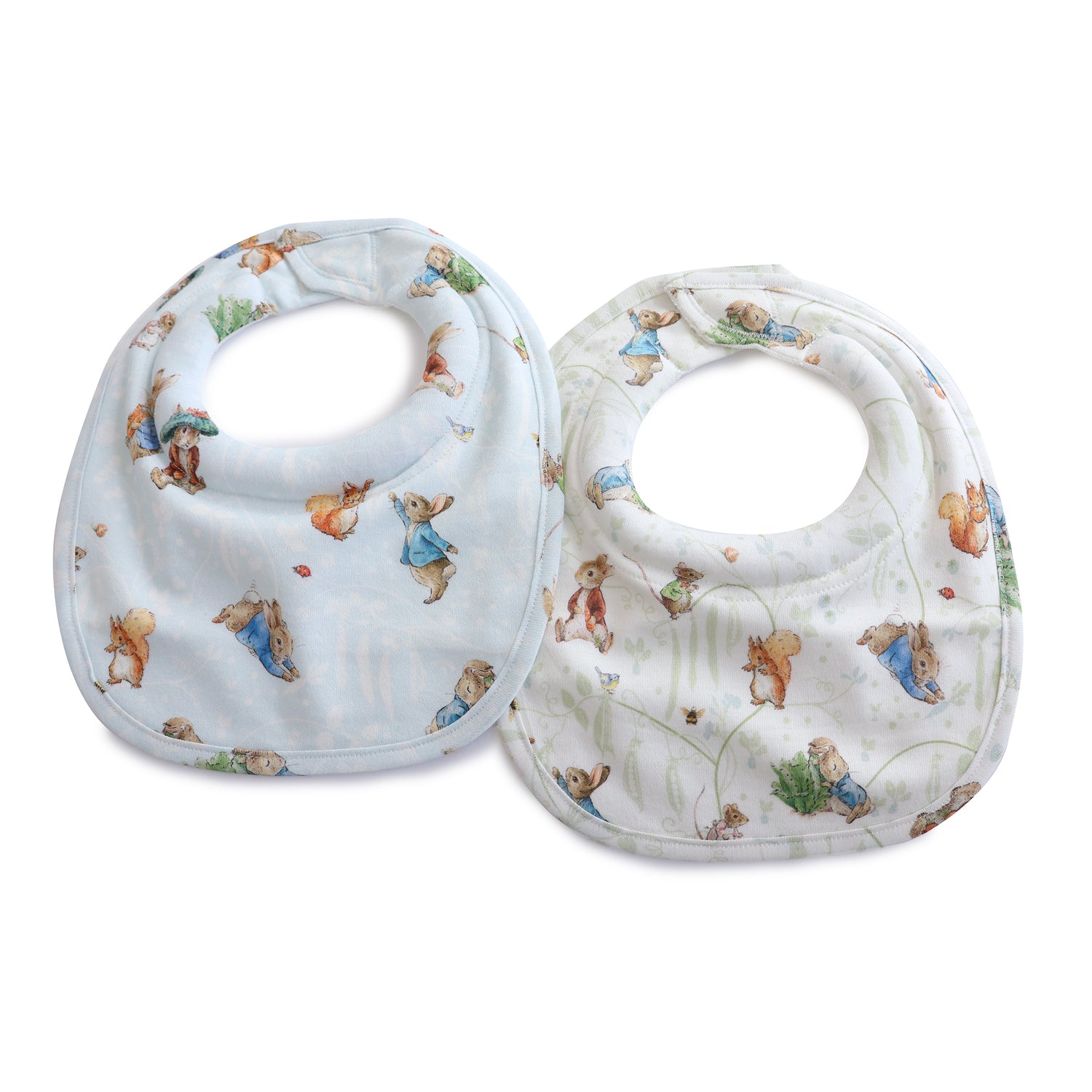 Peter Rabbit & Benjamin Bunny 2pk Dribble Bibs