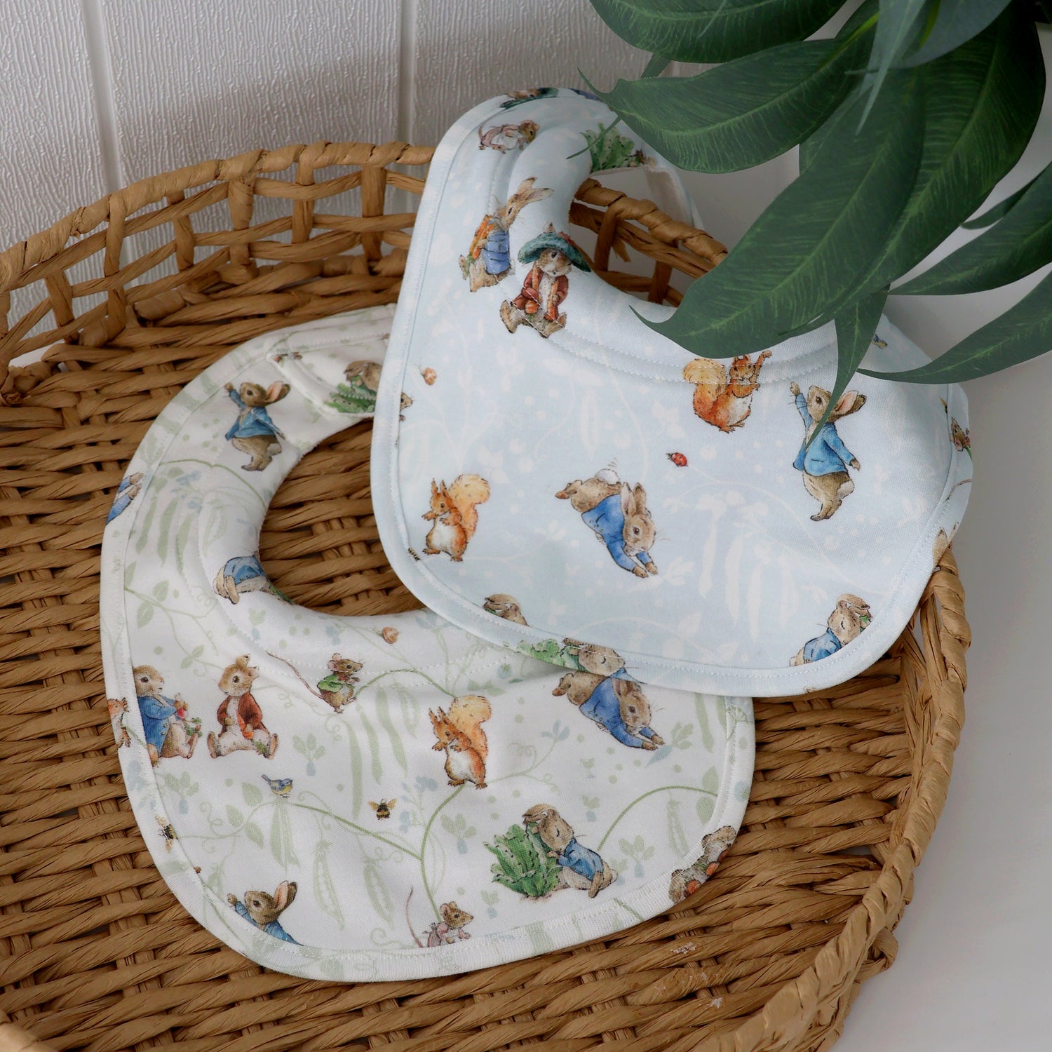 Peter Rabbit & Benjamin Bunny 2pk Dribble Bibs