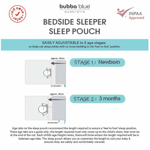 Nordic 2.5 TOG Sleep Pouch Co Sleeper/Bedside Sleeper - Rose