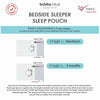 Nordic 2.5 TOG Sleep Pouch Co Sleeper/Bedside Sleeper - Rose