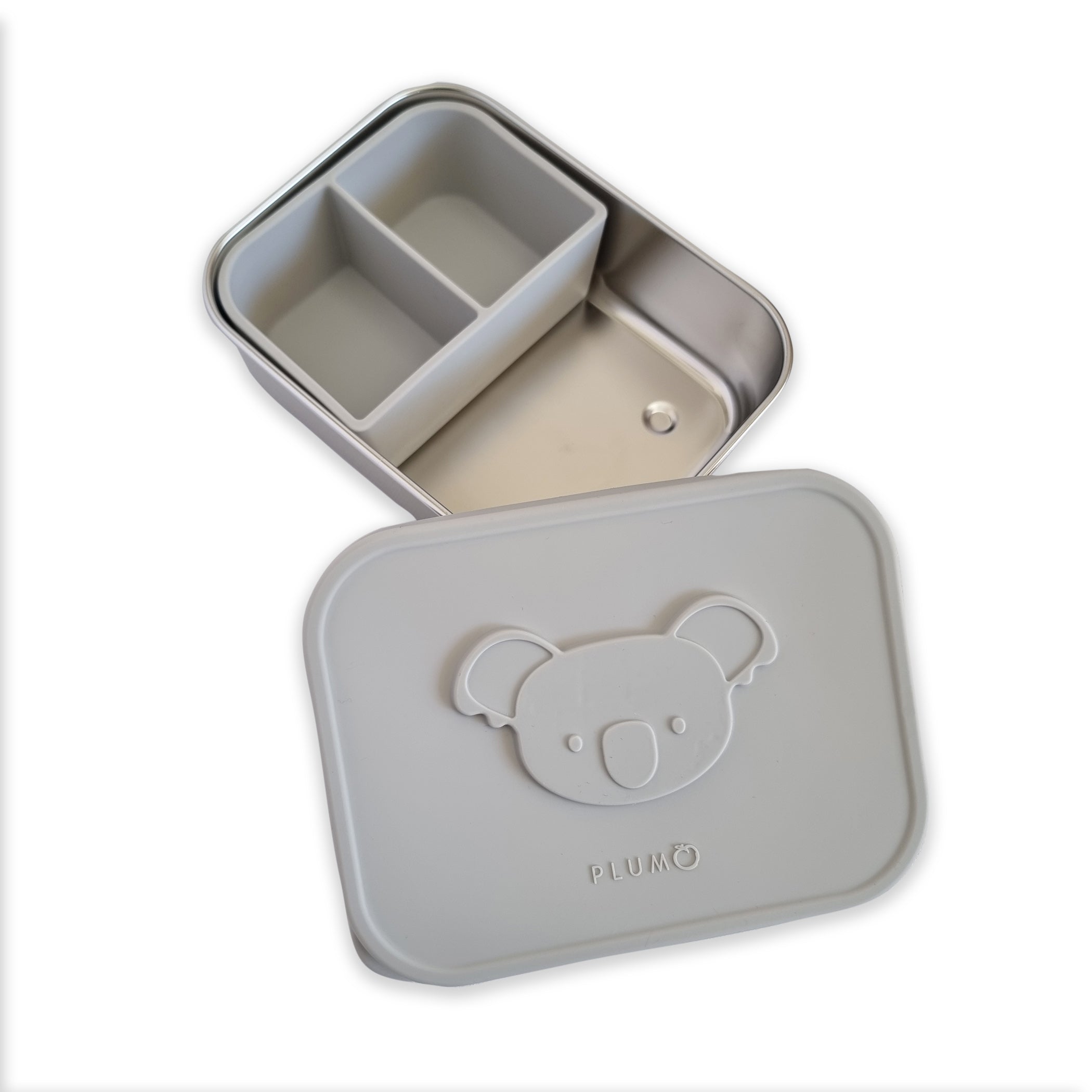 PLUM Stainless-steel Bento Snack Box - Ash