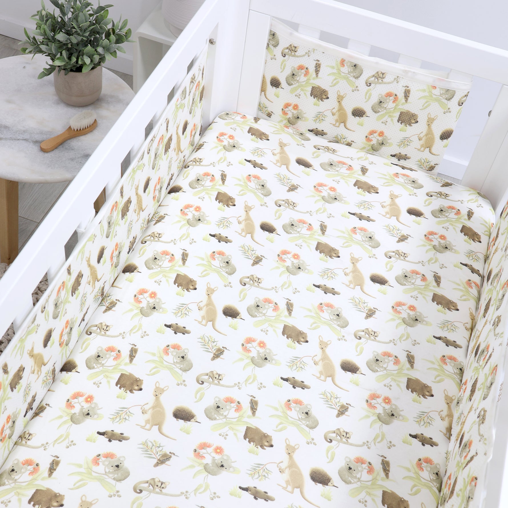 Aussie Animals Air+ Cot Liner - Bubba Blue Australia