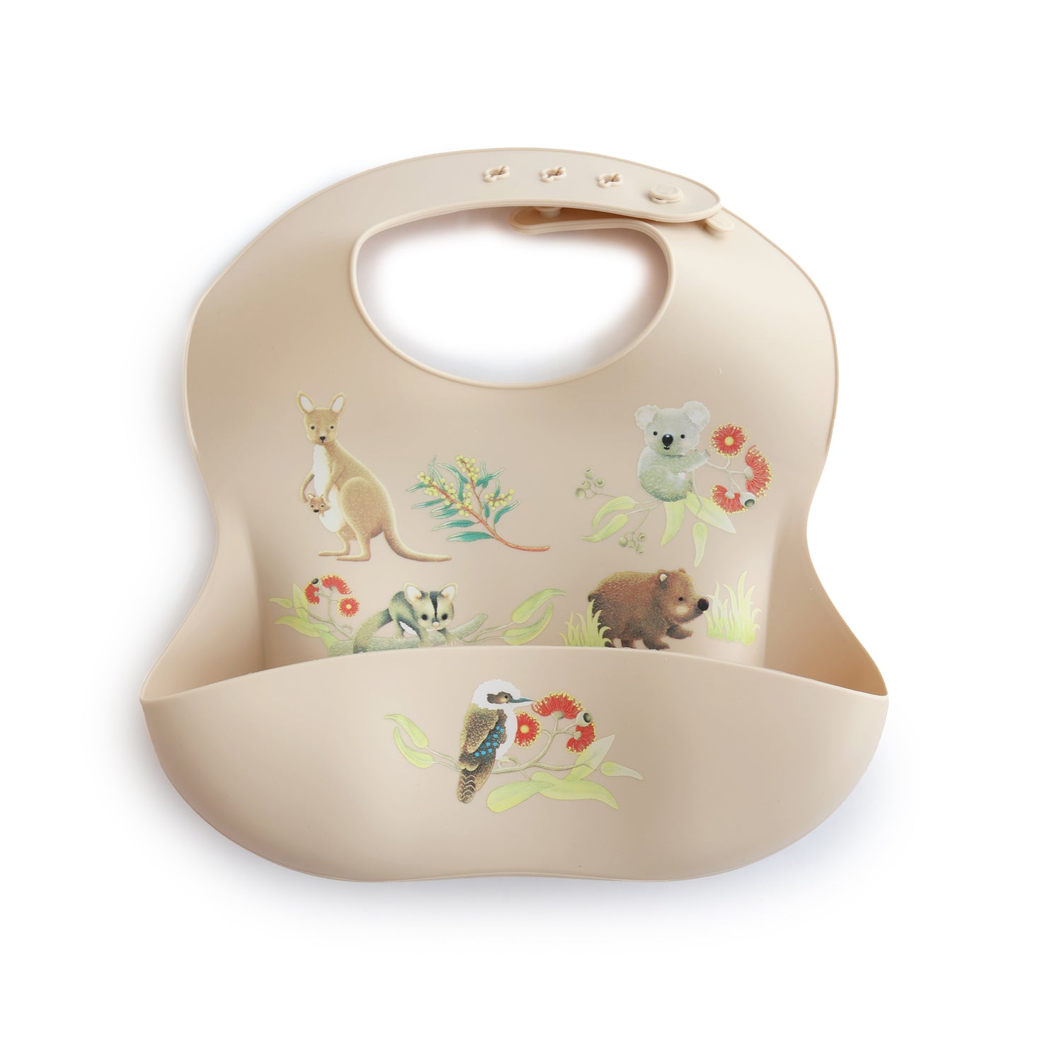 Aussie Animals Silicone Bib