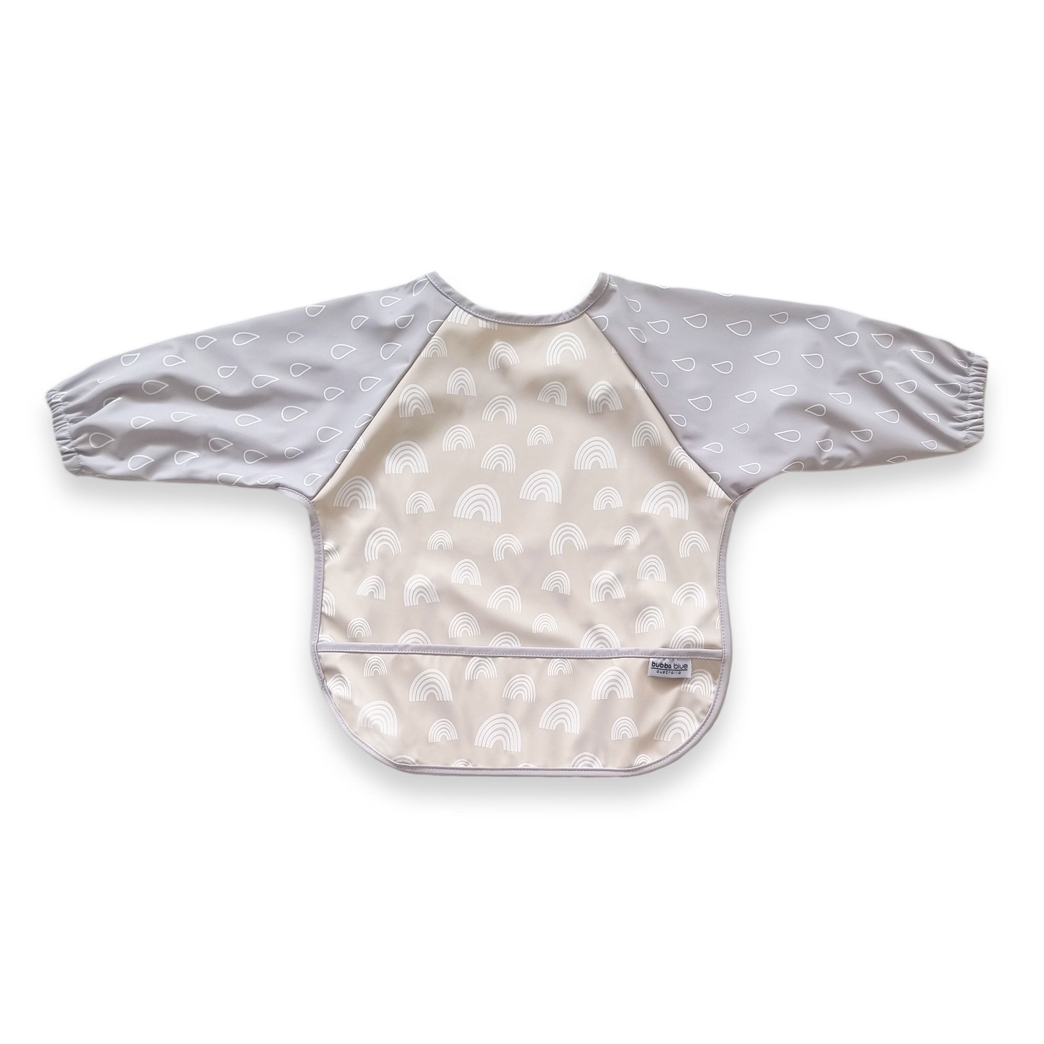 Nordic Smock Bib - Grey/Sand