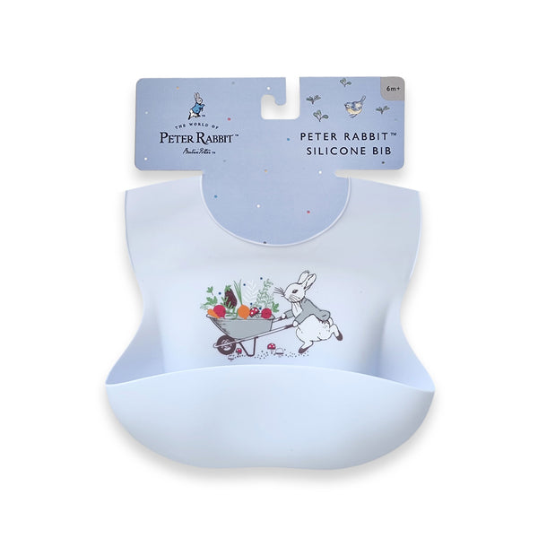 Peter Rabbit Silicone Bib - Blue