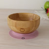 Plum Bamboo and Silicone Suction Bowl - Dusty Berry