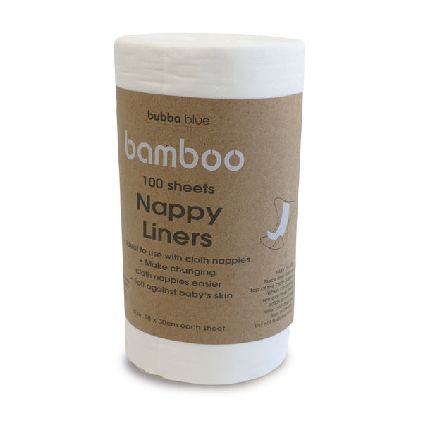 Bamboo White 100 sheets Bamboo Nappy Liners