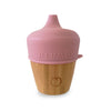 Plum Bamboo and Silicone Sippy Cup - Dusty Berry