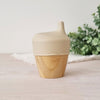 Plum Bamboo and Silicone Sippy Cup - Sand