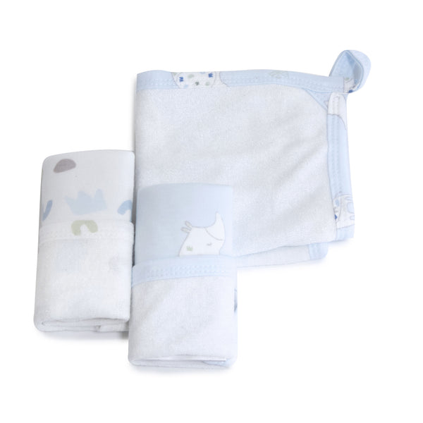 Sleepy Safari Bamboo 3pk Face Washers