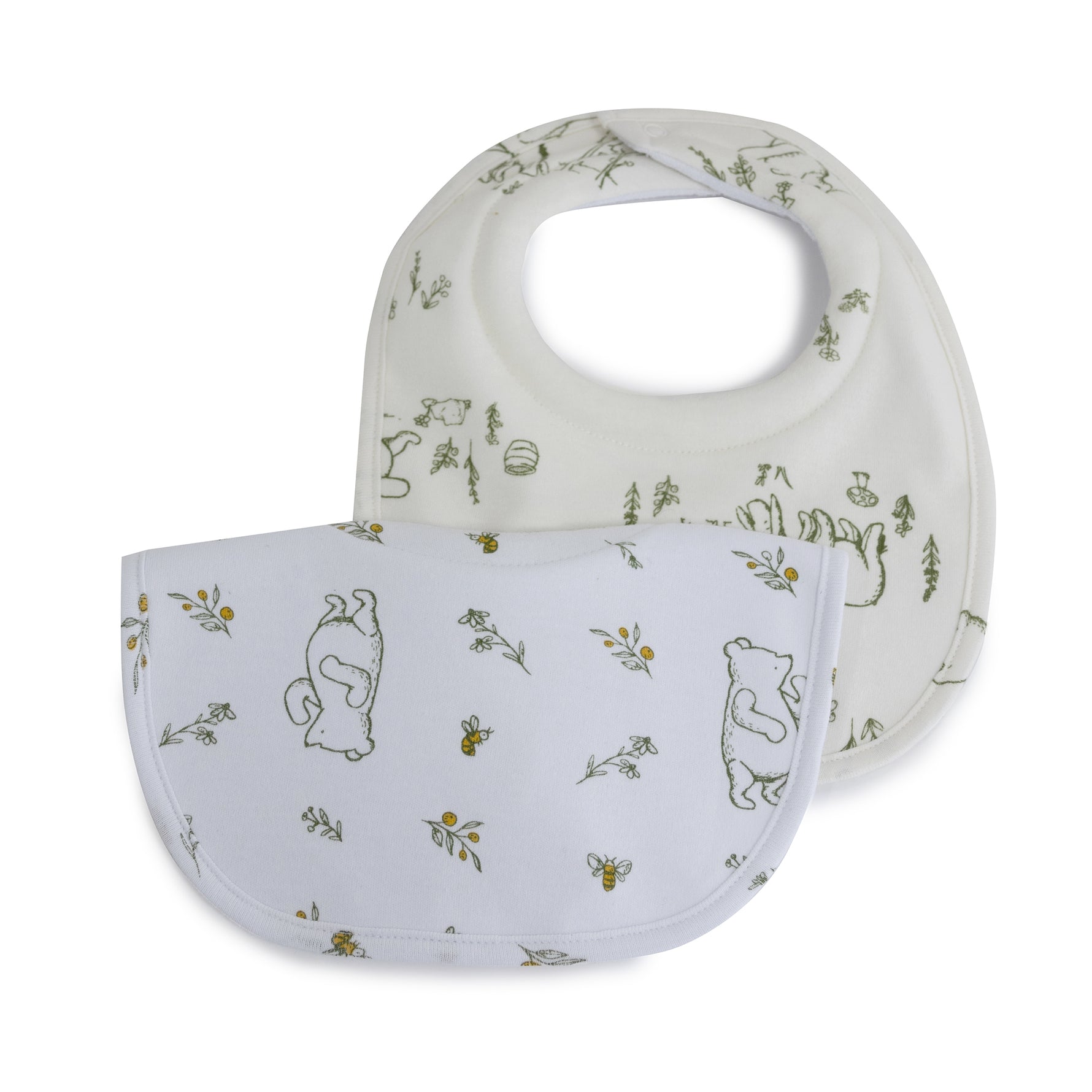 Disney Classic Pooh 2pk Dribble Bibs - Bubba Blue Australia