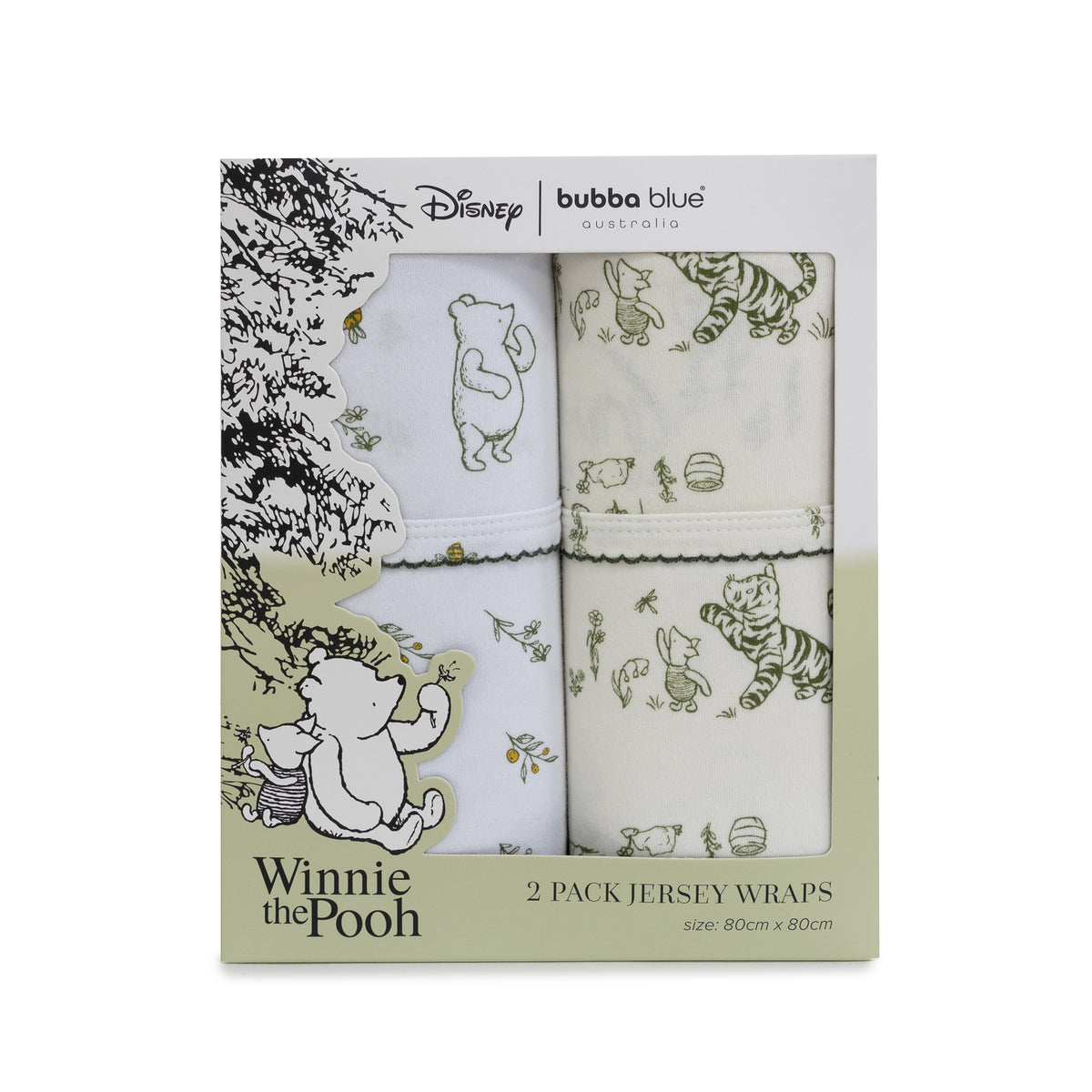 Disney Classic Pooh 2pk Jersey Wraps - Bubba Blue Australia