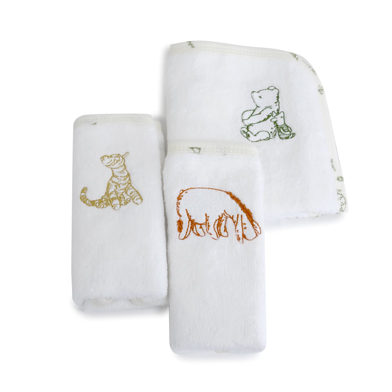 Disney Classic Pooh 3pk Face Washers