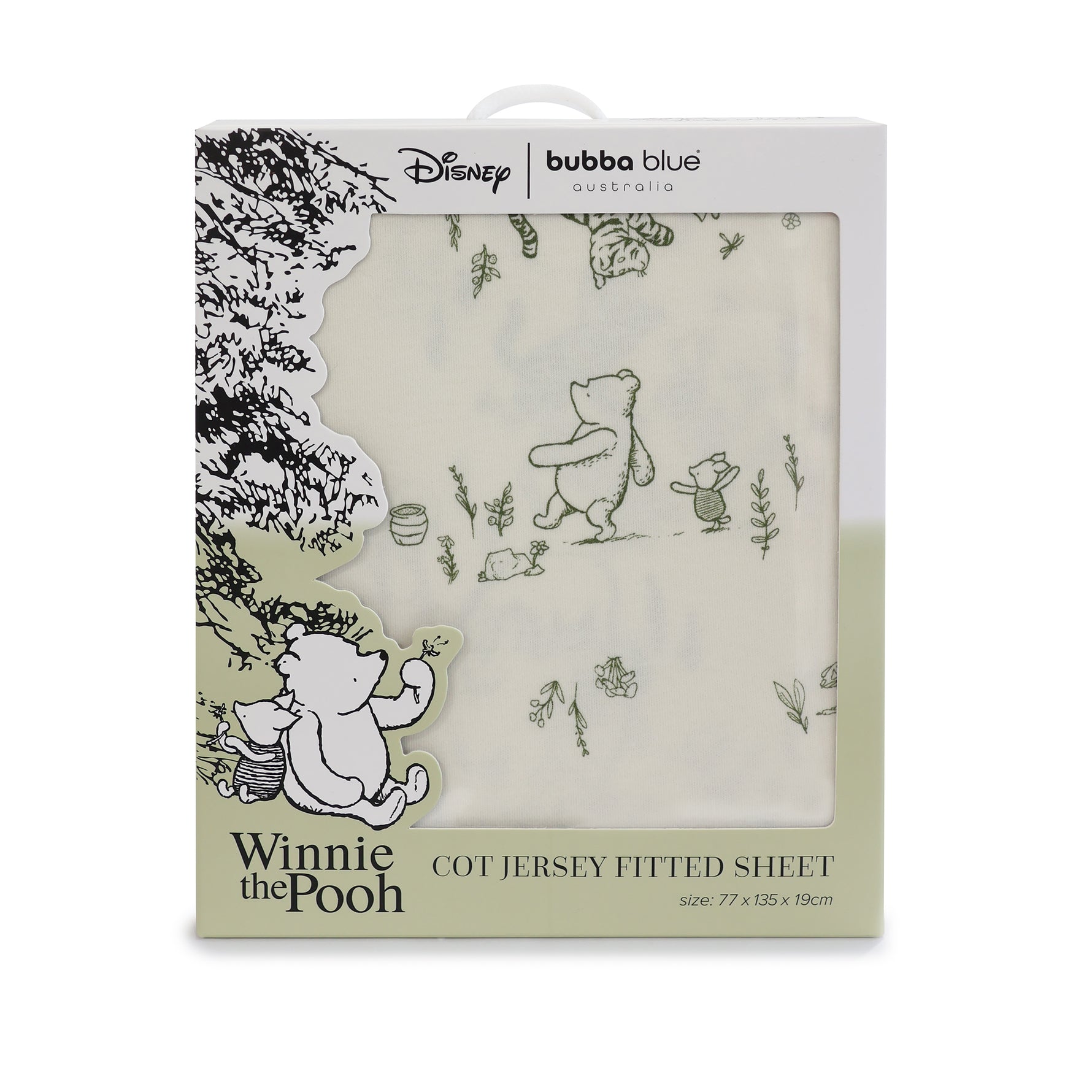 Disney Classic Pooh Cot Fitted Sheet - Bubba Blue Australia