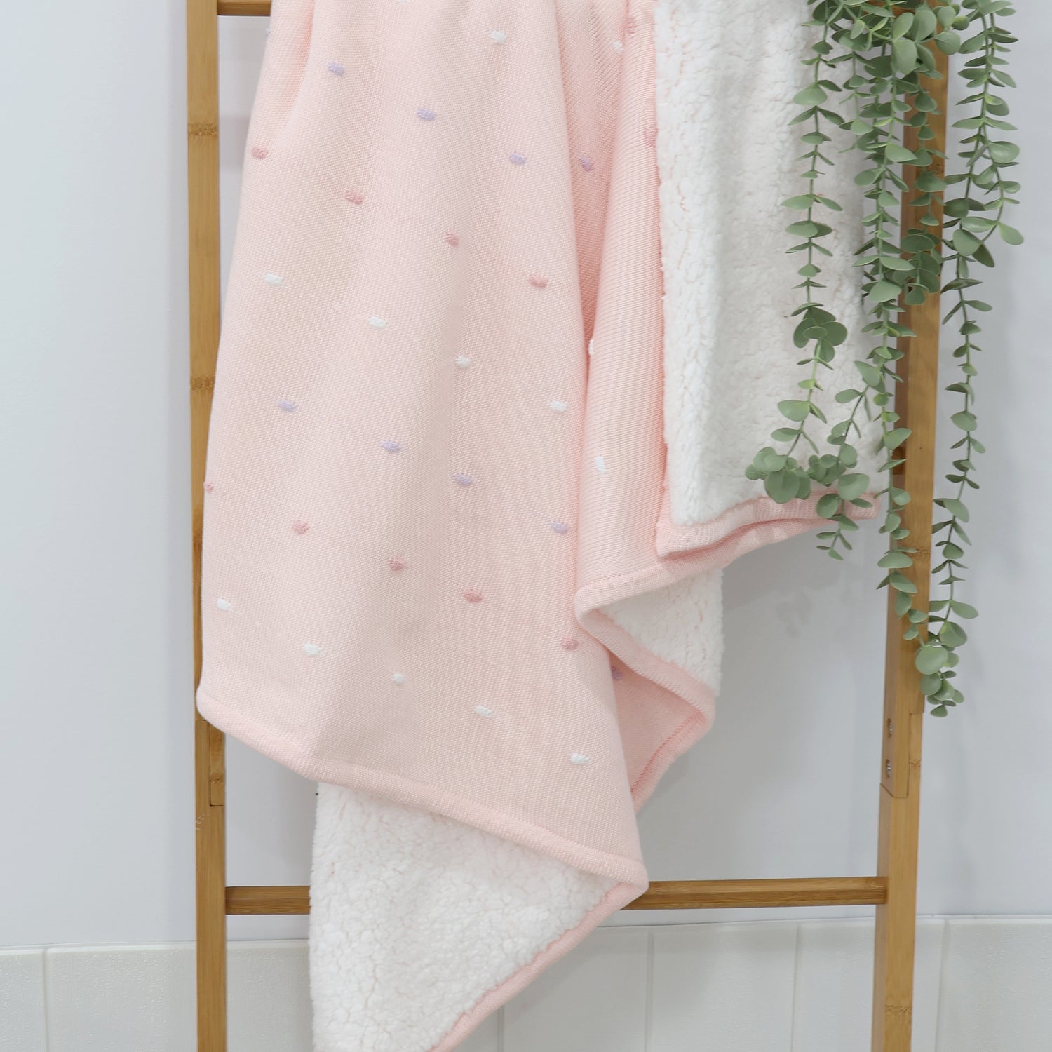 Confetti Knit Blanket - Berry