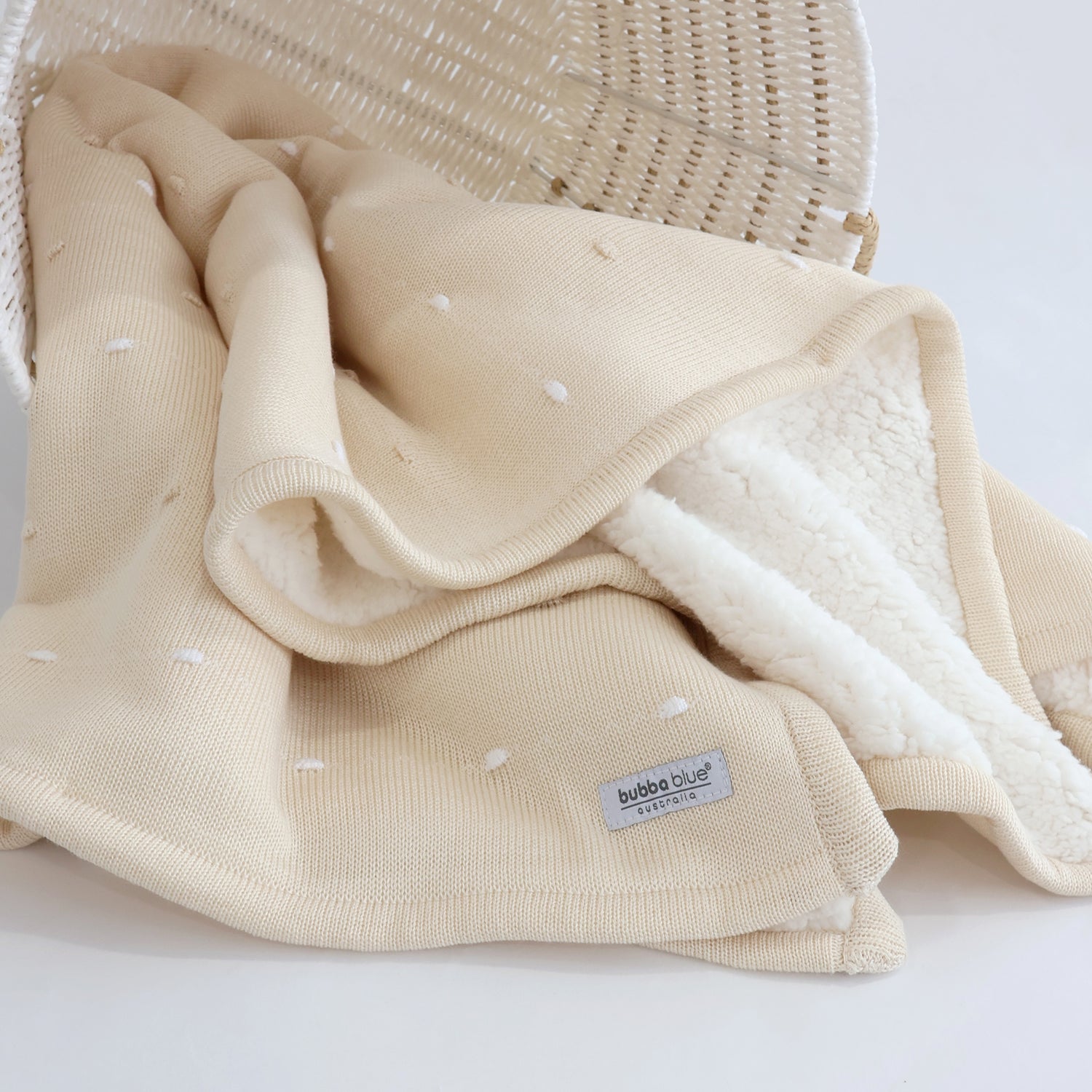 Confetti Knit Blanket - Sand