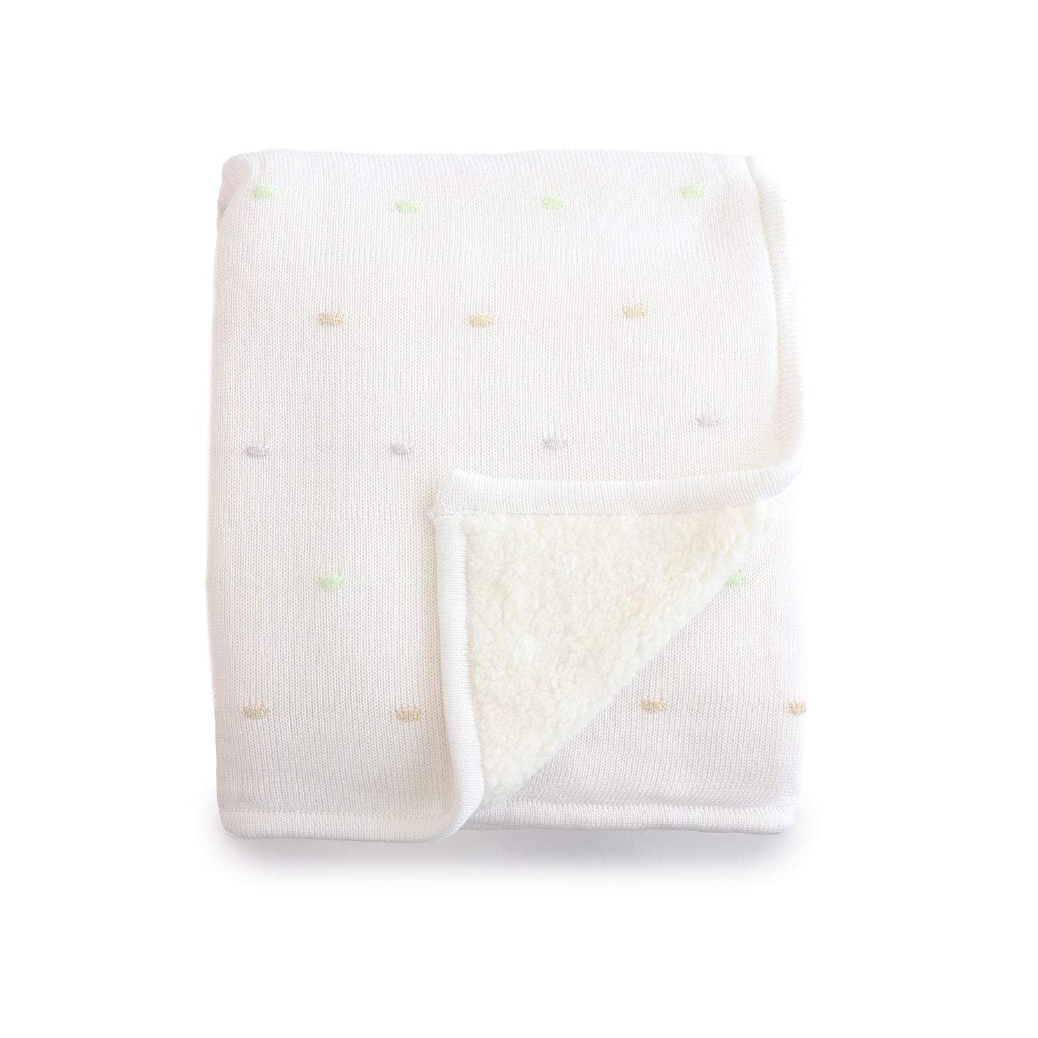 Confetti Knit Blanket - White