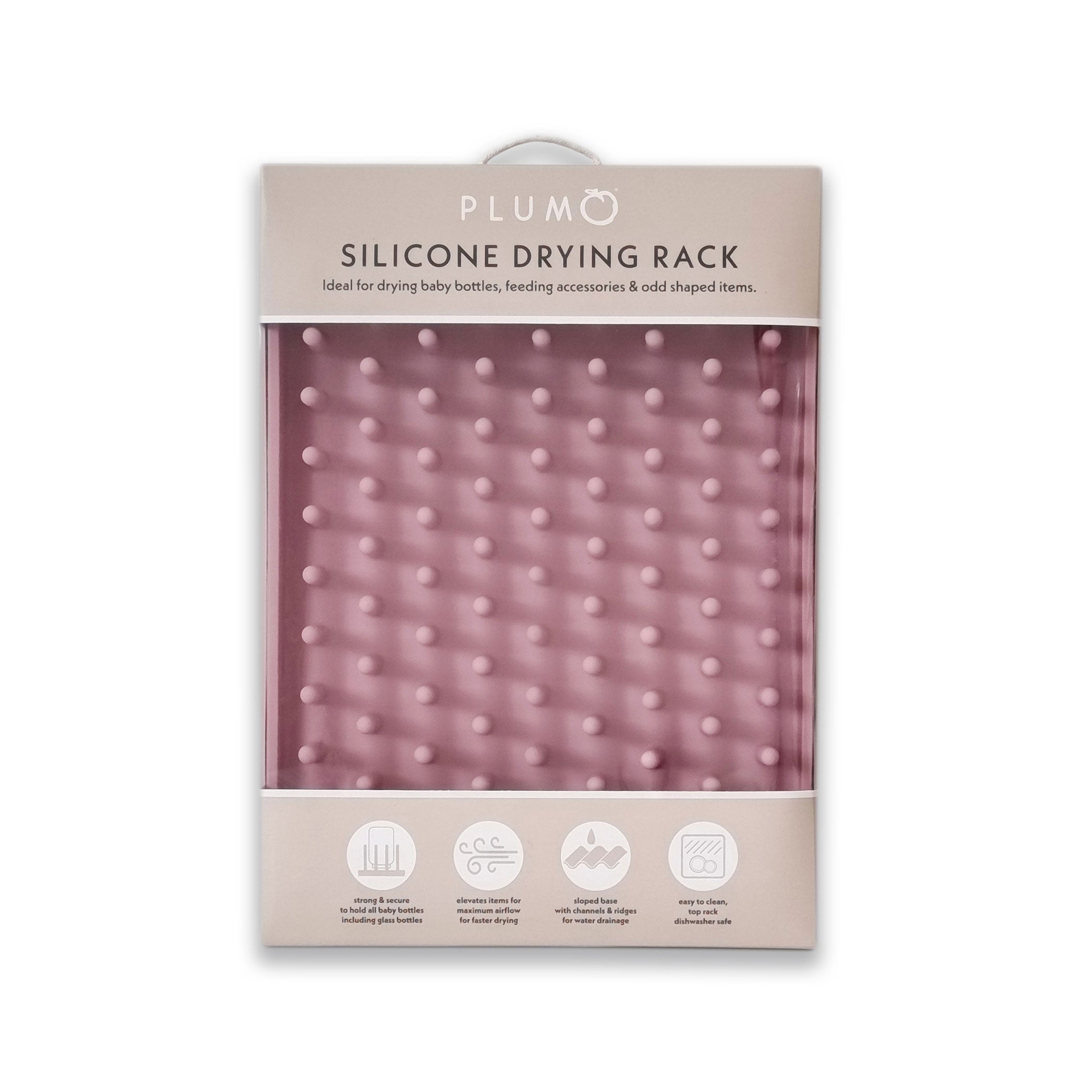 PLUM Silicone Drying Rack - Dusty Berry