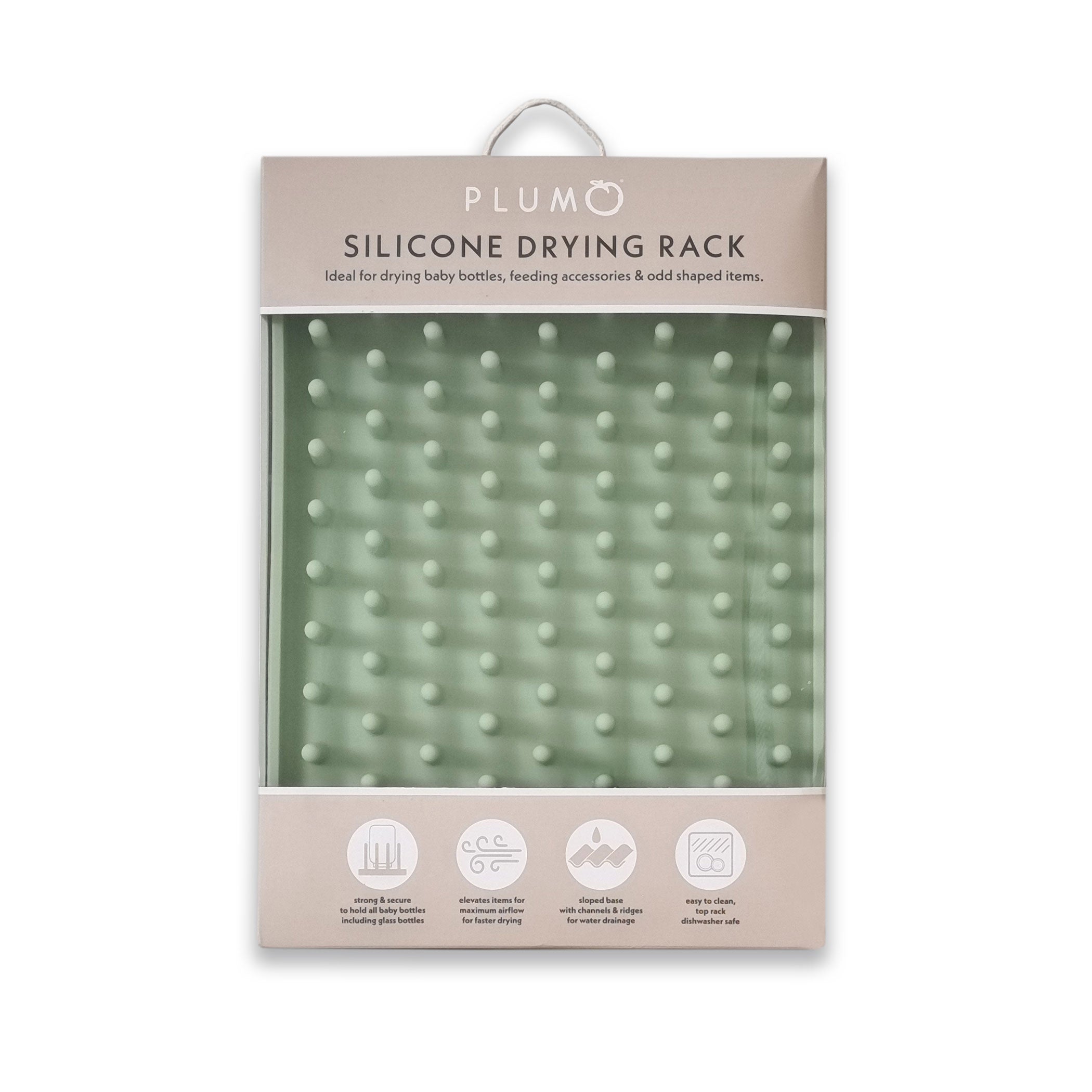 PLUM Silicone Drying Rack - Olive