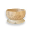 Plum Bamboo and Silicone Suction Bowl - Sand